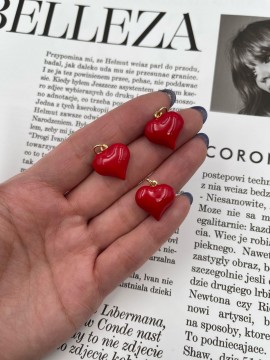 Подвеска сердце красная